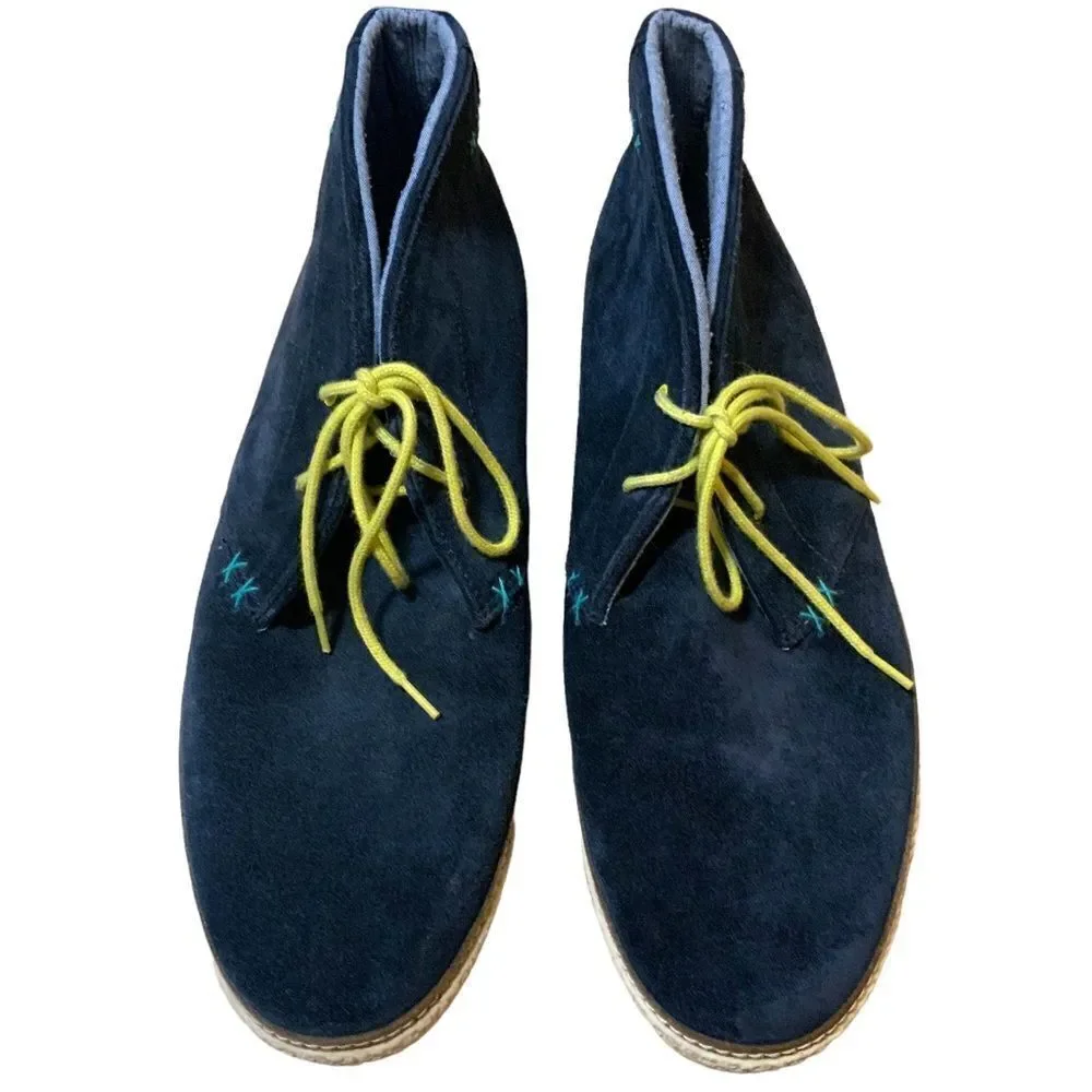 TED BAKER Abdon 2 Leather Blue Chukka Boots Size 13